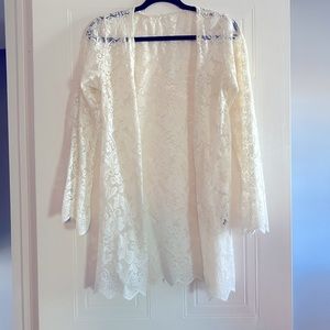 Lace cardigan - Cream - Small